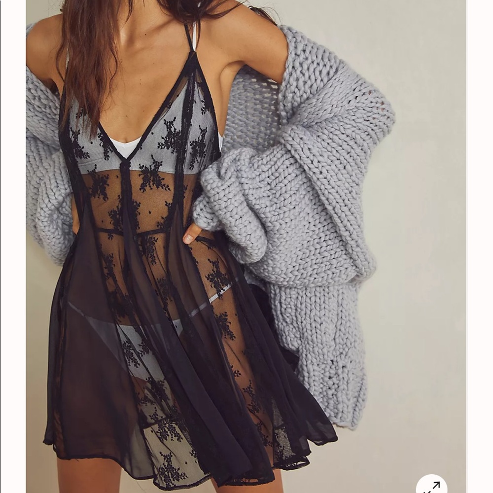 Free People Intimately Turquoise Slip - Picture 7 of 9